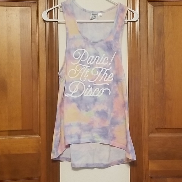 panic at the disco Tops - Panic at the Disco Pastel Tyedye Tanktop